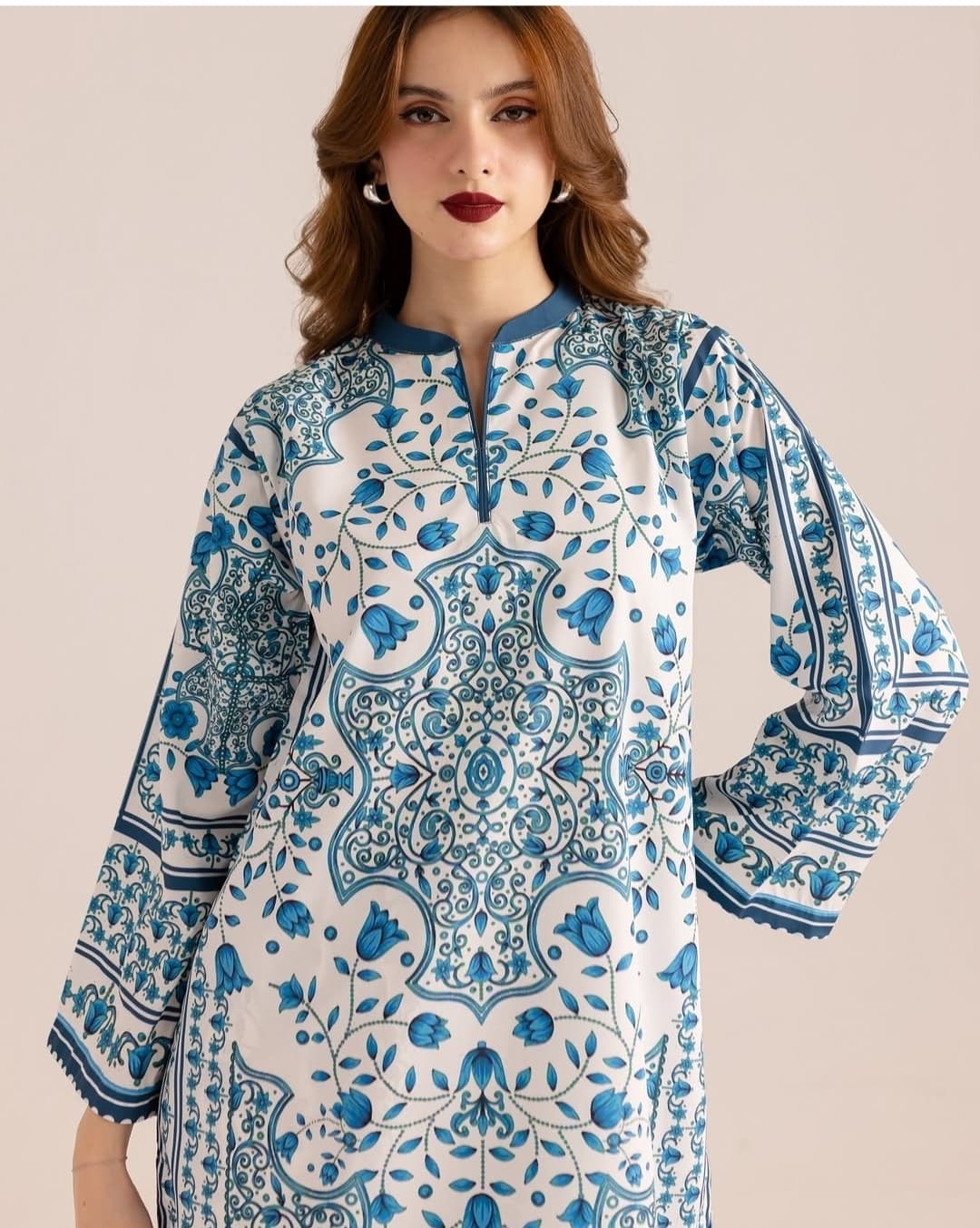 🌸 Bold Prints, Soft Comfort: Women’s 2-Piece Lawn Outfit 🌺