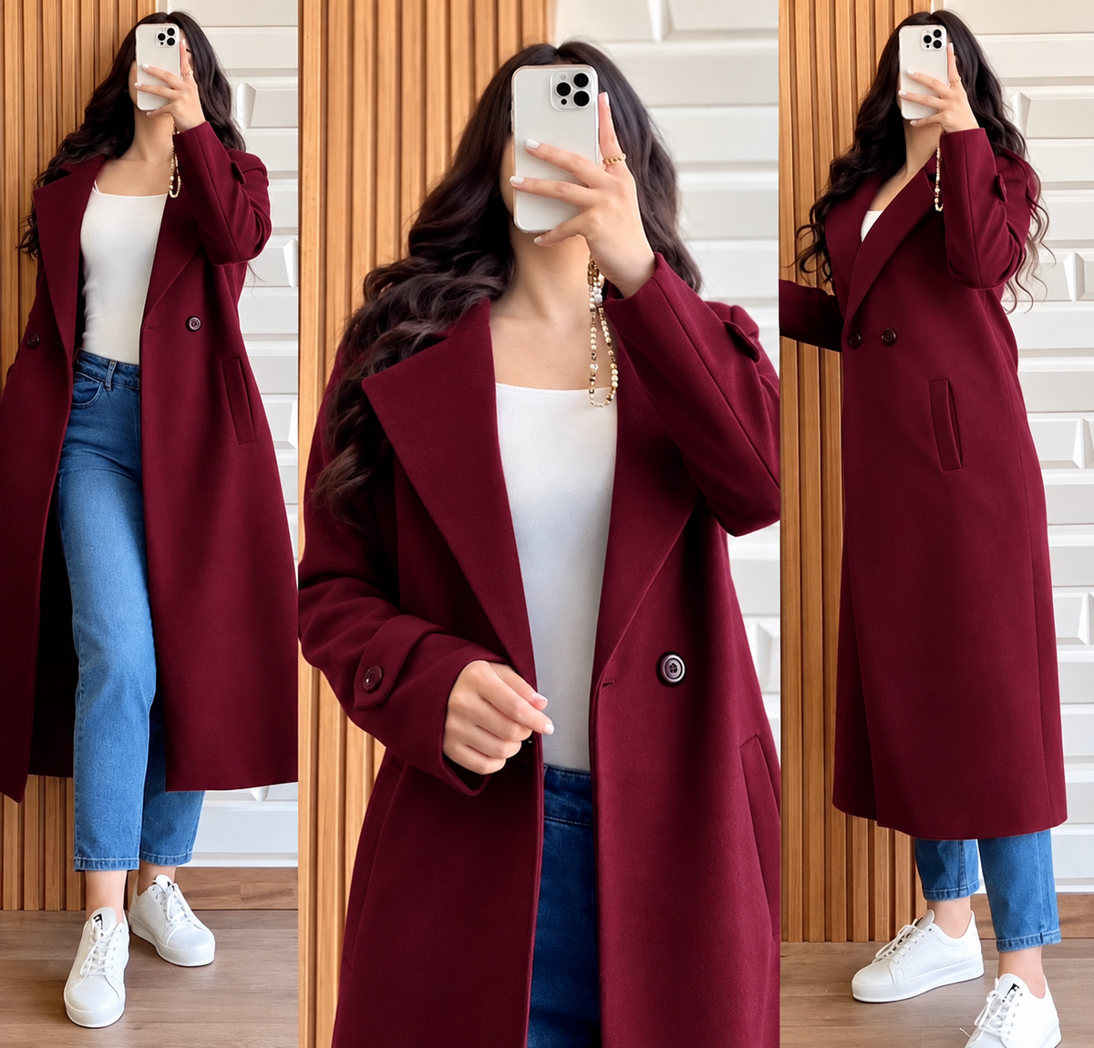 ❄️ Women’s Long Winter Coat | Double Fleece Button-Front Overcoat for Women 🧥✨