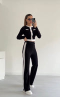 Ultimate Cozy Comfort ☁️ Fleece Co-ord Set | Cropped Cardigan & Wide Leg Pant