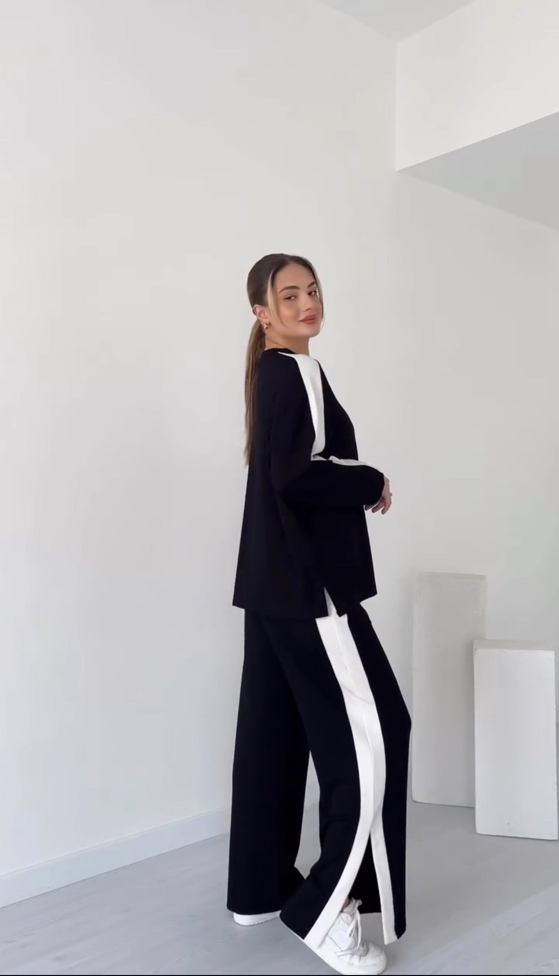 Ultra-Soft Fleece Coordsuit 💖 Oversized Pullover & Wide-Leg Trousers
