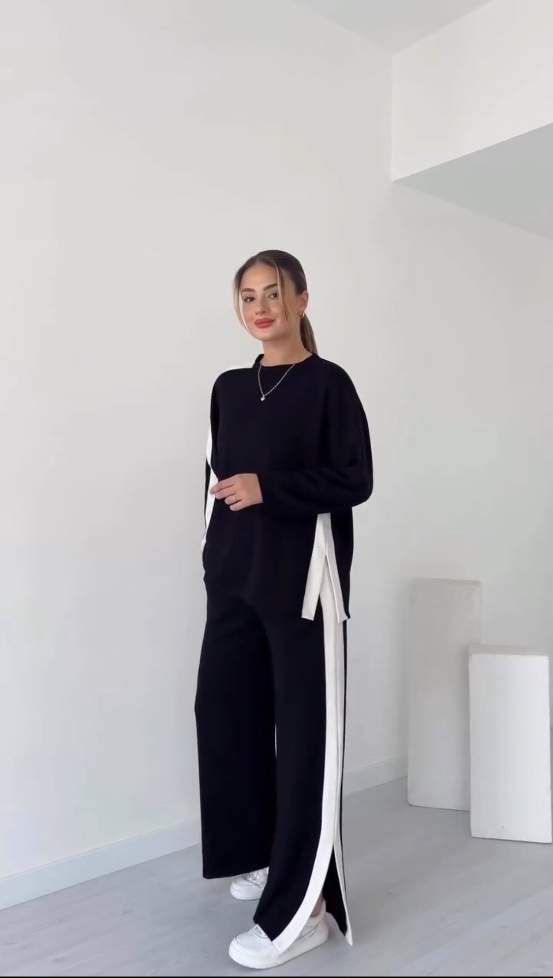Ultra-Soft Fleece Coordsuit 💖 Oversized Pullover & Wide-Leg Trousers