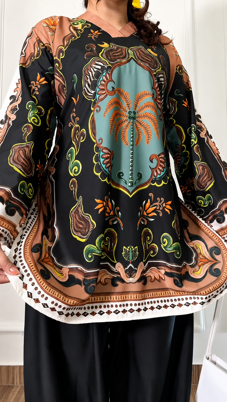 Elegant Floral Kaftan Cordset