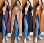 ❄️ Women’s Long Winter Coat | Double Fleece Button-Front Overcoat for Women 🧥✨
