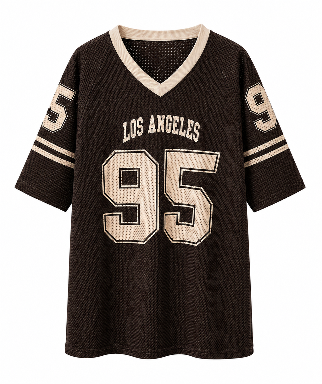 ⭐ Vintage Brown Mesh Athletic Jersey