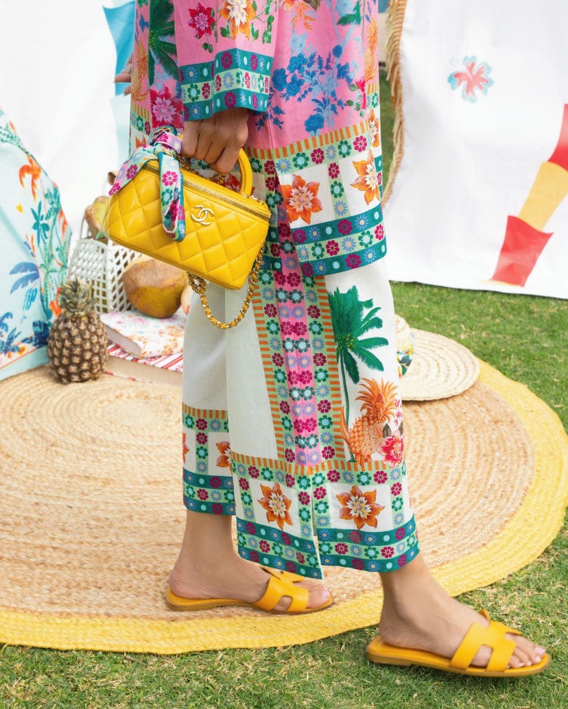 "Beat the heat in style with our breezy 2-piece lawn suits—your ultimate summer essential!"