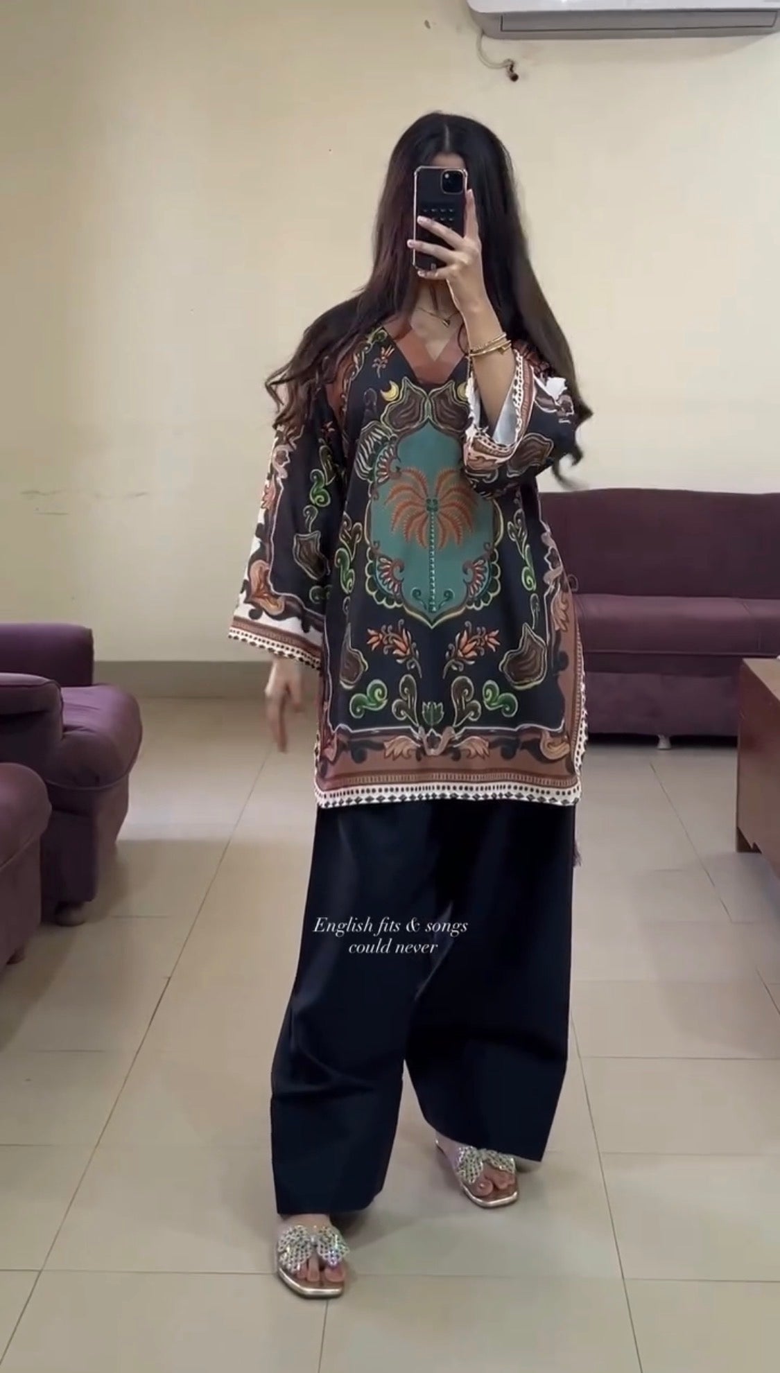 Elegant Floral Kaftan Cordset