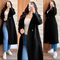 ❄️ Women’s Long Winter Coat | Double Fleece Button-Front Overcoat for Women 🧥✨
