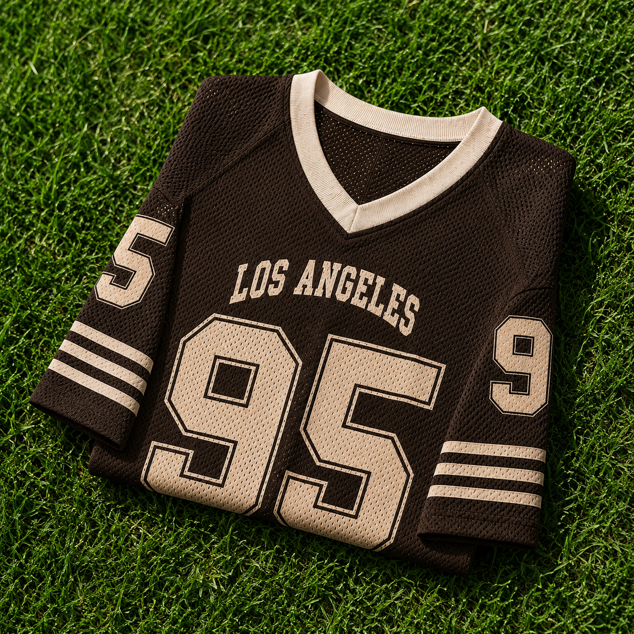 ⭐ Vintage Brown Mesh Athletic Jersey