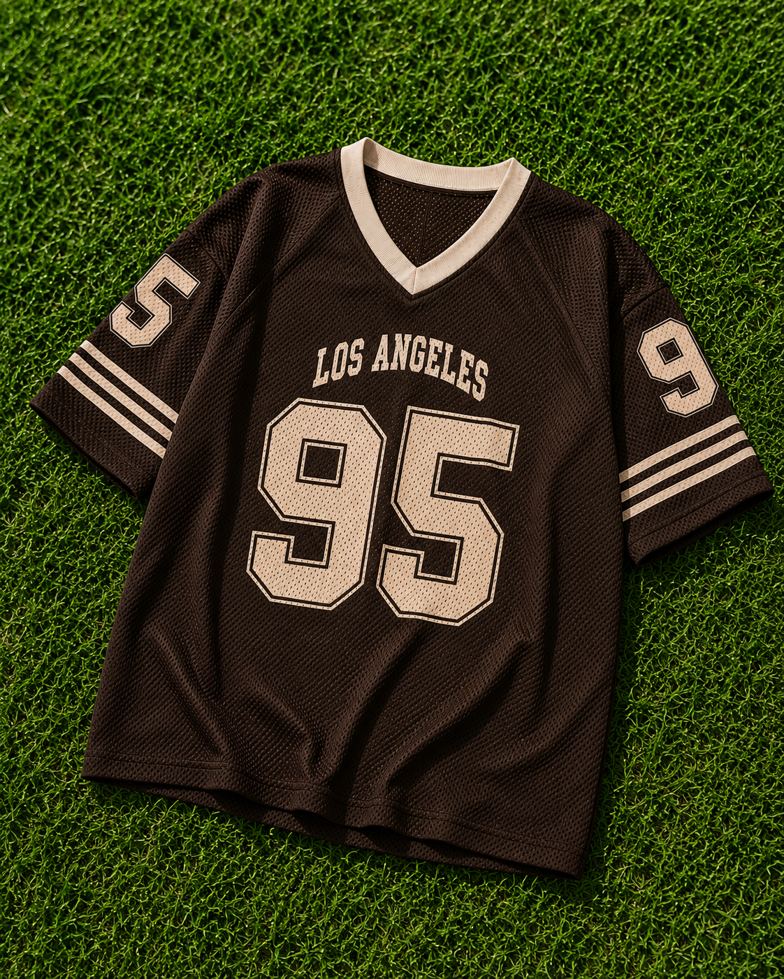 ⭐ Vintage Brown Mesh Athletic Jersey