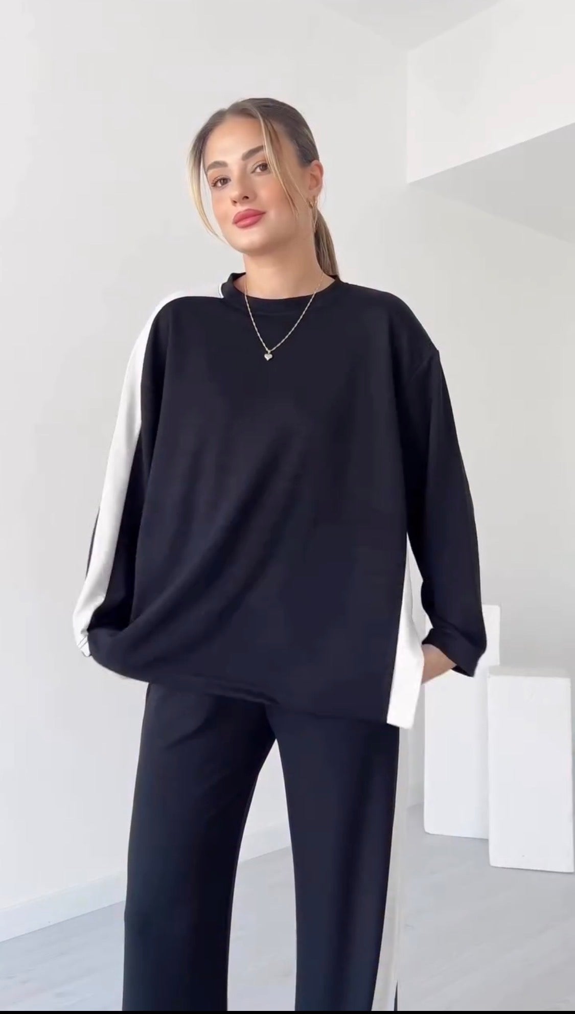 Ultra-Soft Fleece Coordsuit 💖 Oversized Pullover & Wide-Leg Trousers