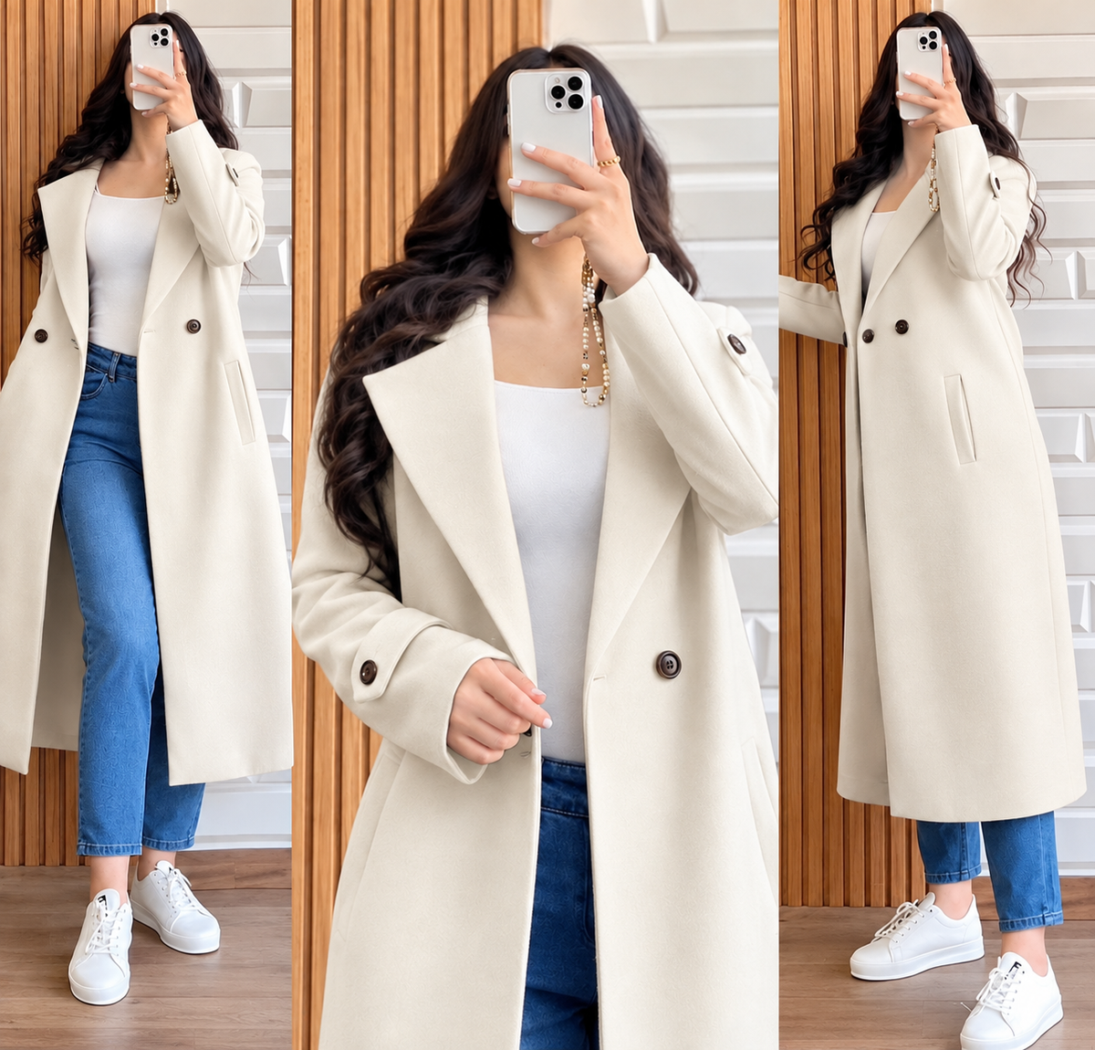 ❄️ Women’s Long Winter Coat | Double Fleece Button-Front Overcoat for Women 🧥✨