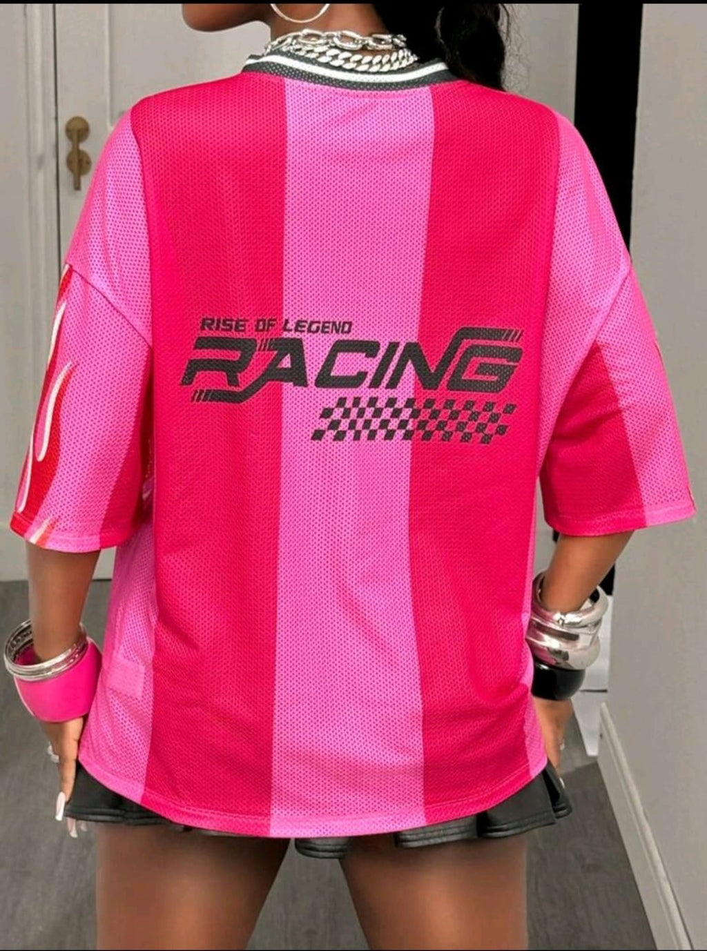 Premium Racing Oversized Mesh Tshirt ✨⚡️