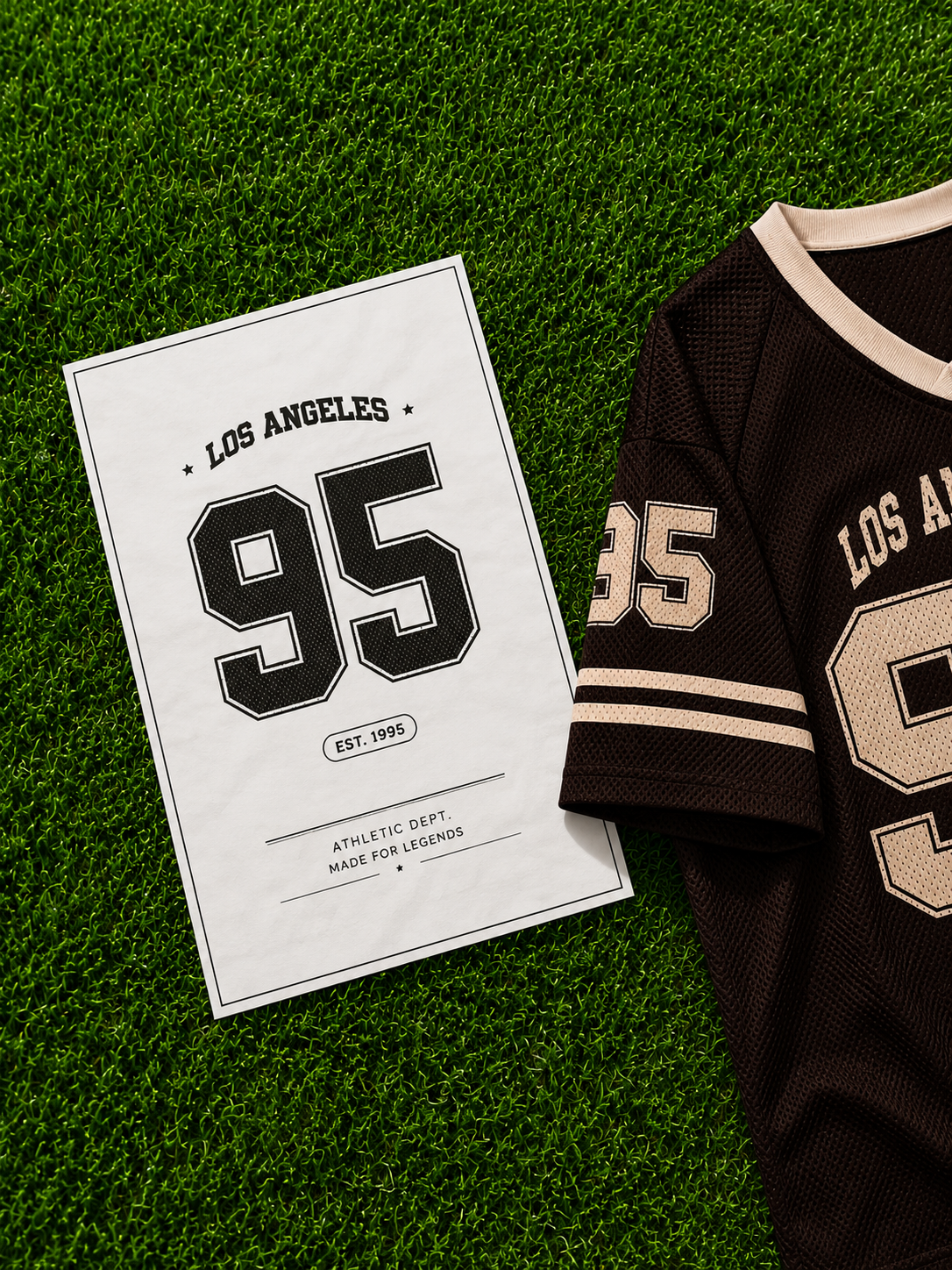 ⭐ Vintage Brown Mesh Athletic Jersey