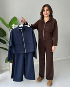 ✨ Women’s Premium Co-Ord Set – Zip Jacket & Pants