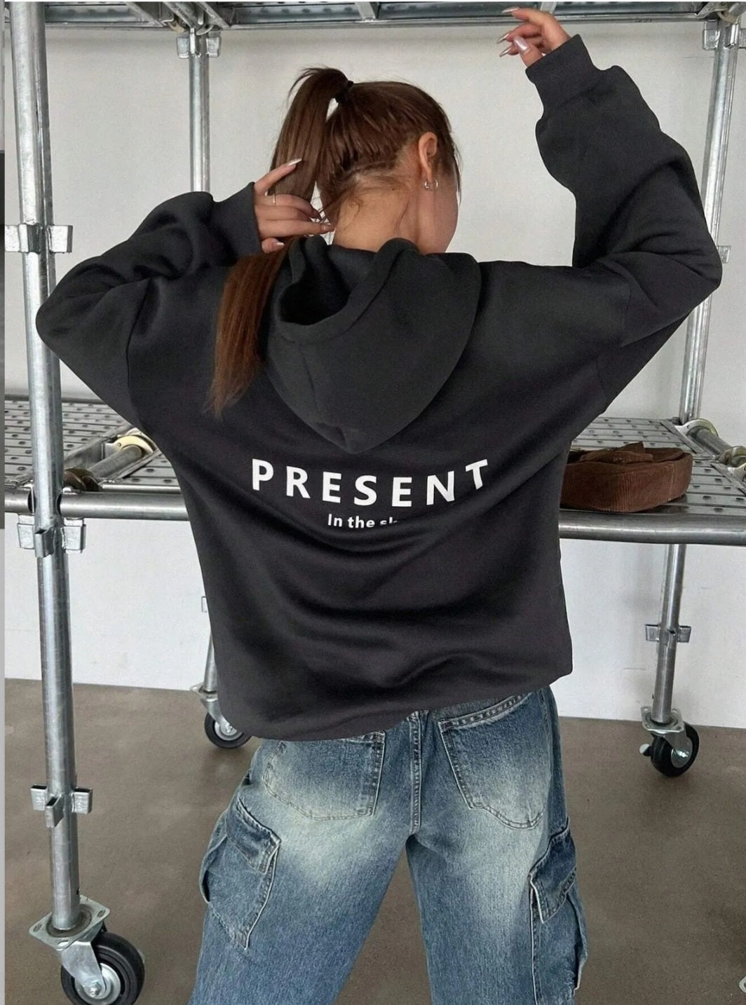 Trendy Winter Streetwear Oversized Hoodies for Girls