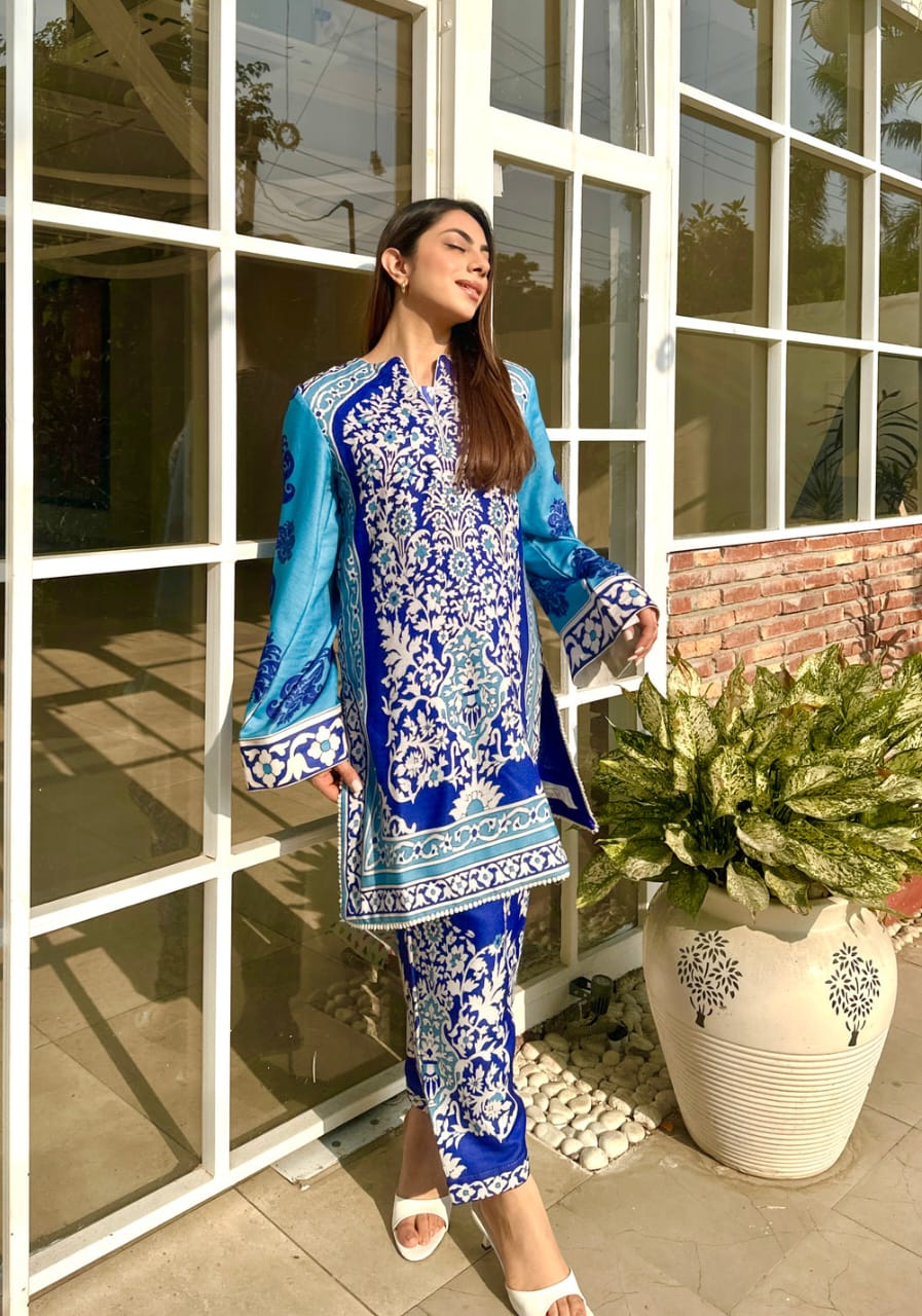 🌙 Mah-e-Aabroo 2-Piece Kurti Set 🌸