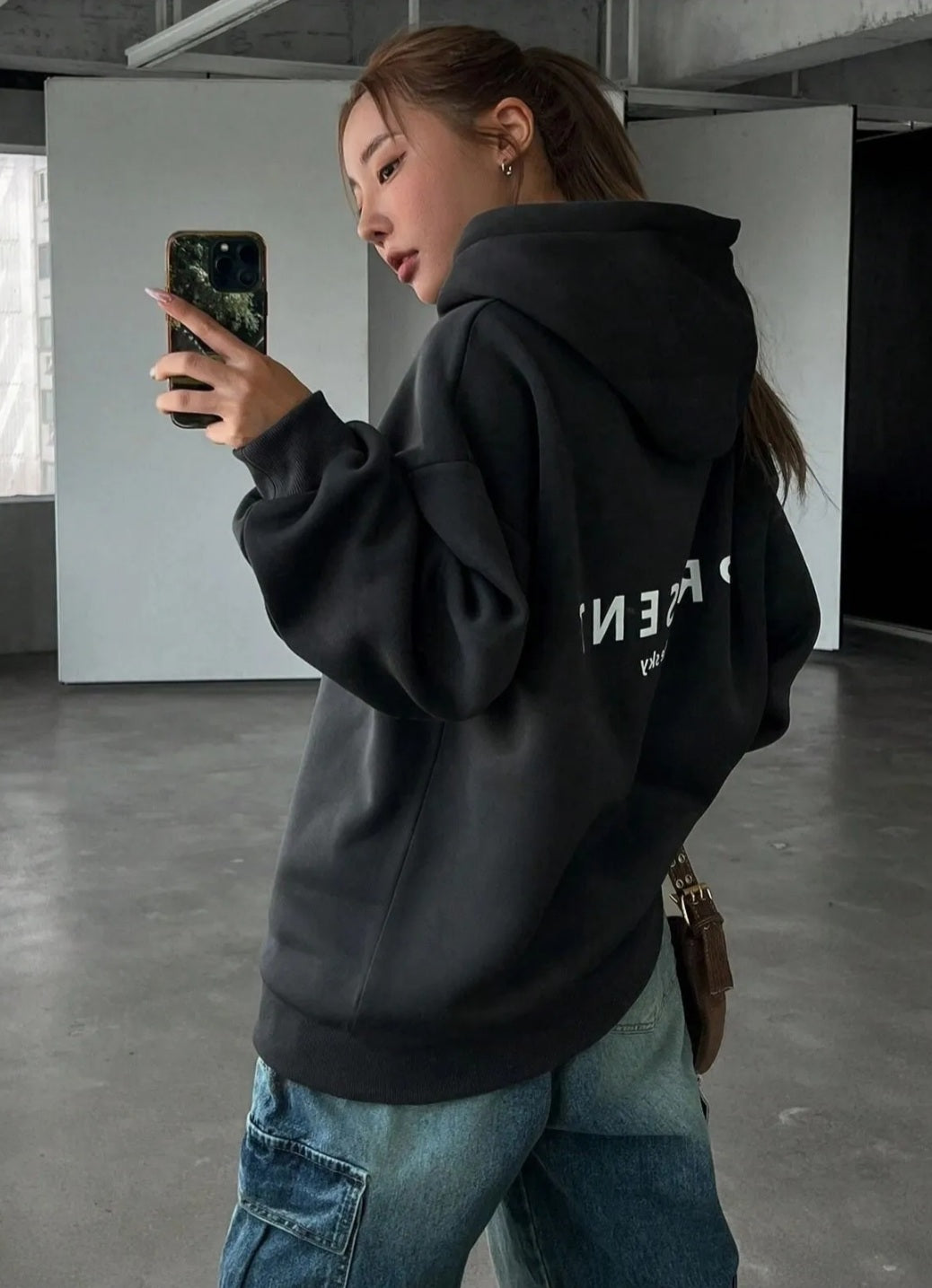 Trendy Winter Streetwear Oversized Hoodies for Girls